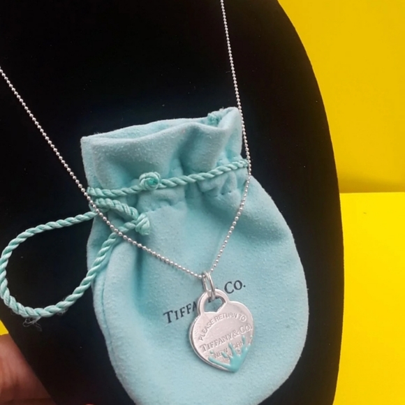 Paint Splash Heart Dog Tag Chain 